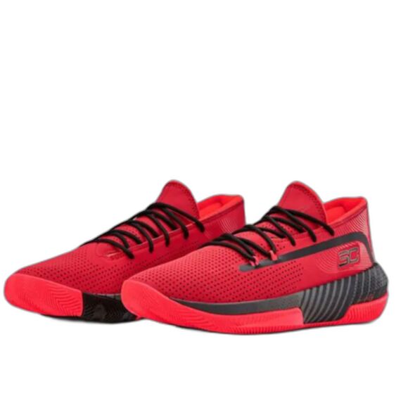 Under Armour SC 3 Zero III Red Basketball Shoes Sneakers Size 8